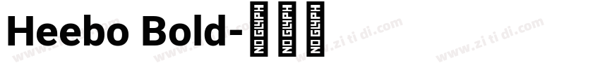 Heebo Bold字体转换